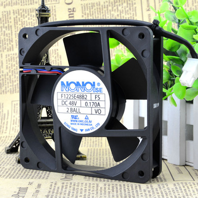 原装 NONOISE 48V0.17A 12CM 12025 工业电源散热风扇 F1225E48B2