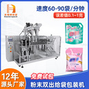 機(jī)全自動(dòng)預(yù)制袋水平定量粉劑灌裝 機(jī) 粉末包裝 雙下料皂粉稱重給袋式
