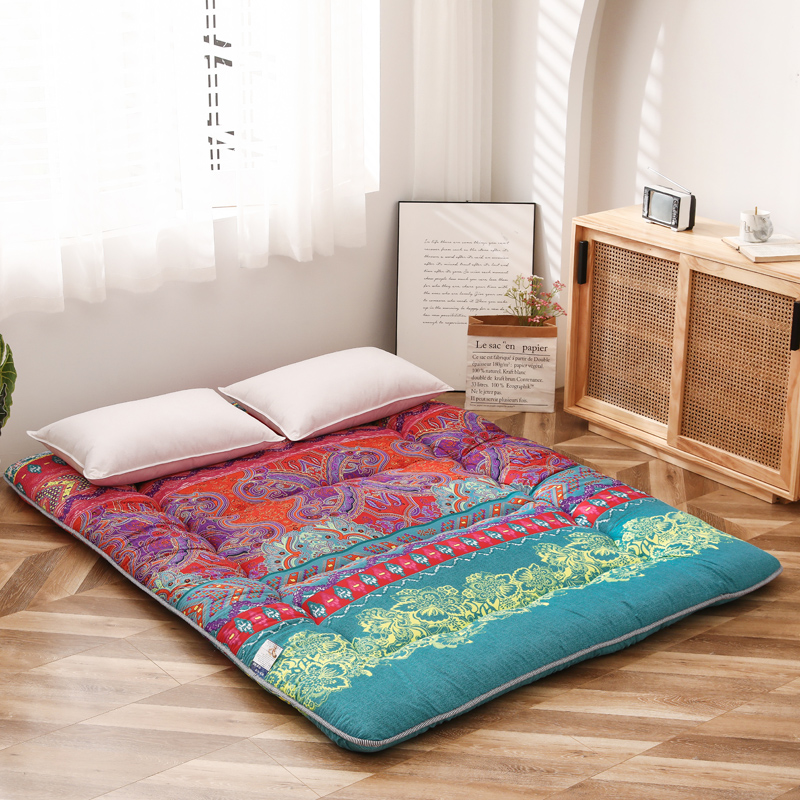 日式加厚榻榻米床j垫软垫可折叠床褥子睡垫打地铺神器单人学生宿