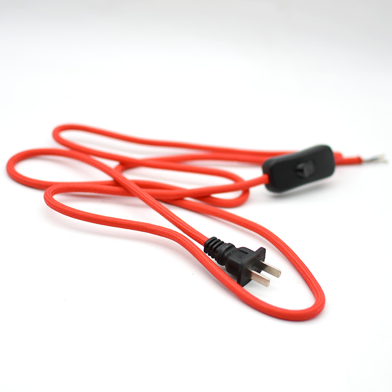 台灯电源开关线实木复古灯s具控制ONOFF按钮编织电线老兵灯饰配件