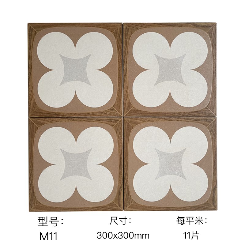 法式复古仿木纹j拼花砖卫生间地砖玄关餐厅厨房咖啡厅阳台客厅瓷