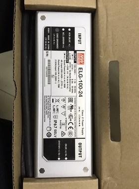 全新正品100W24V台湾明纬防水电源ELG-100-24 IP67