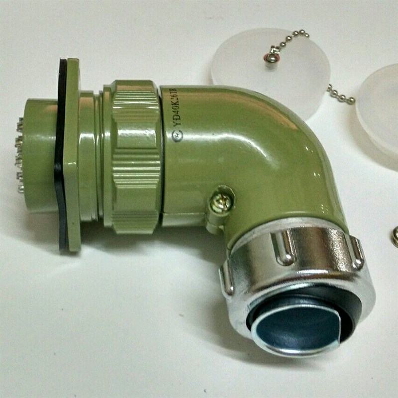 YD40航空插头座防水接插件YD40K5TR-5芯 26芯 31芯弯插连接器剑插