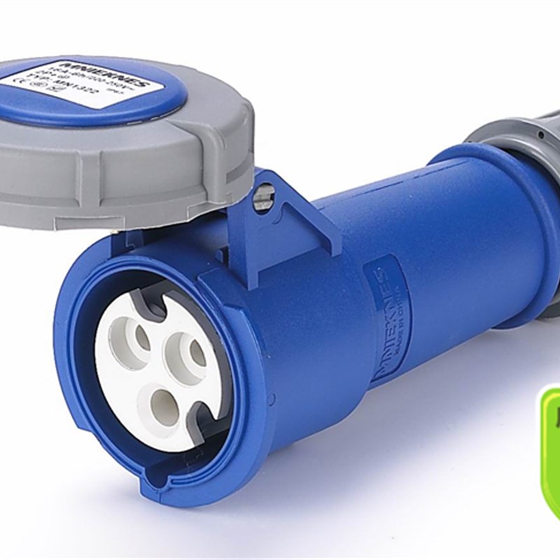 3芯工业连接器MN1322 欧标耦合器16a 32a 63a防水防尘插座