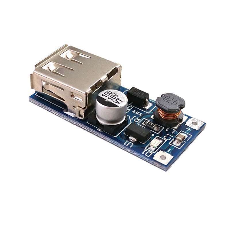 DC-DC升压模块(0.9V~5V)升5V 600MA USB 升压电路板移动电源升压