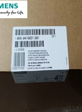 6AV6 643-0CD01-1AX1MP27710 触摸屏多功能面板带剩磁存储器TFT显