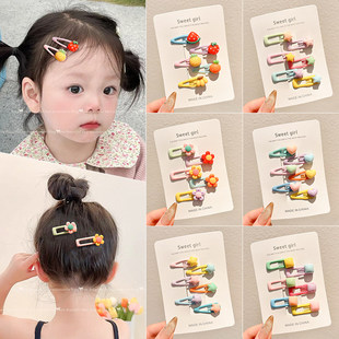 刘海侧边夹儿童宝宝夹子头饰小女孩发夹后脑勺碎发神器不伤发发卡