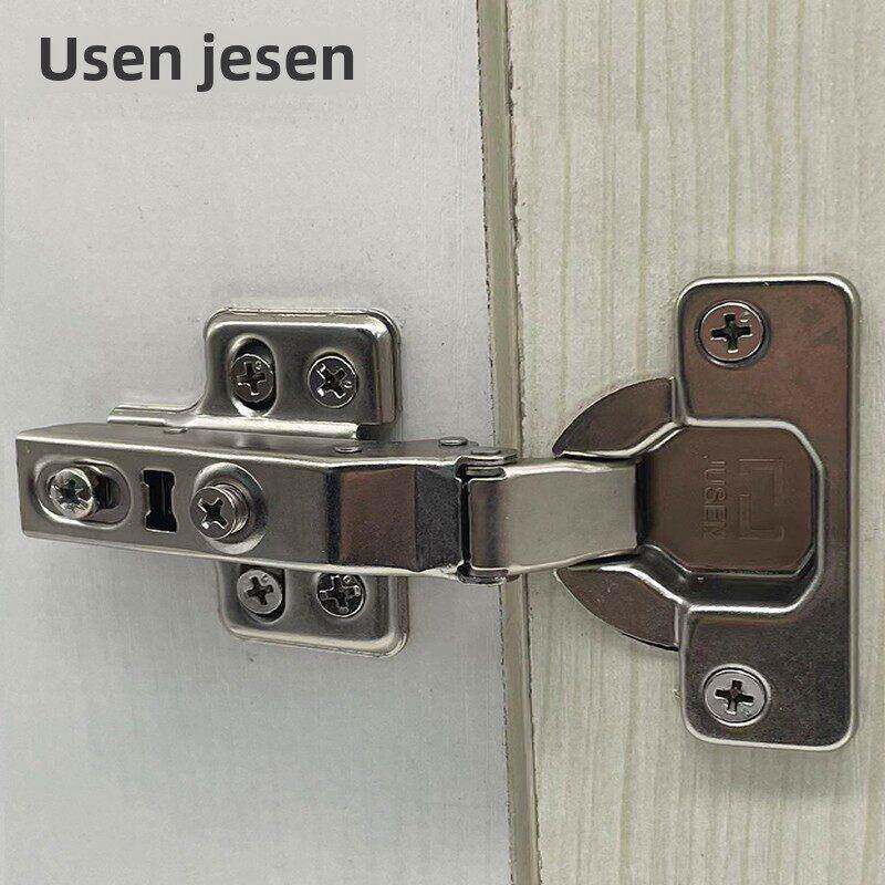 Jusen 304不锈钢铰炼铰炼柜门减震液压缓冲铰炼飞机荷叶五金配件