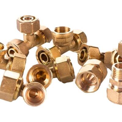 1418铝塑管全铜接头太阳能热水器地暖管暖气地热管内外丝弯头三通