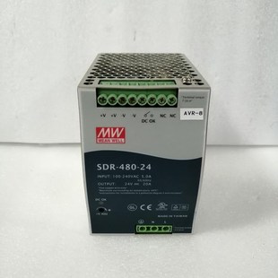 480W 48V10A 台湾明纬PFC超薄导轨电源 正品 480 全新原装 SDR