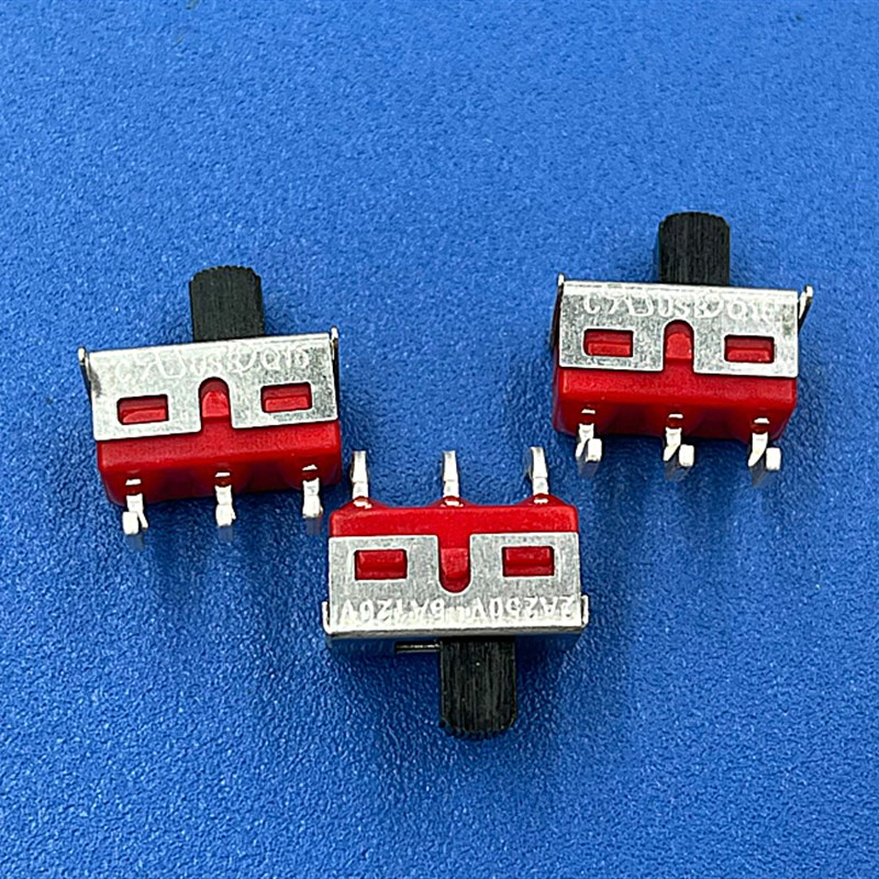 Q15台湾2档3脚弯脚拨动开关2A250V5A120V波动带架滑动电源开关Q15