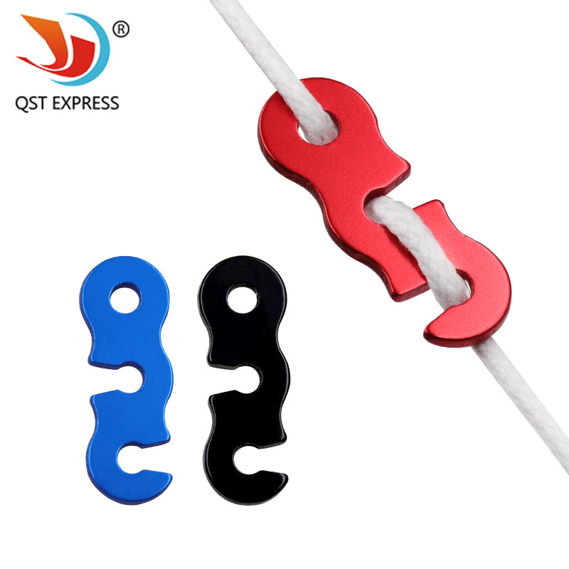 三眼开口风绳扣不易变形 帐篷天幕拉绳配件S形止滑固定绳扣调节扣