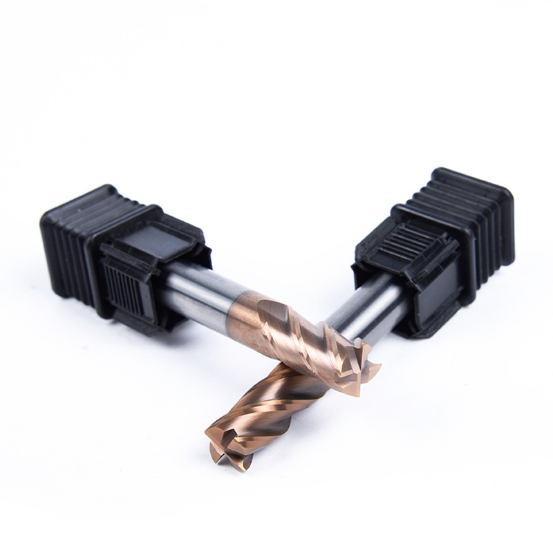 特惠进口70度钨钢铣刀合金刀涂层铣刀加工高硬度专用钨钢刀圆鼻刀