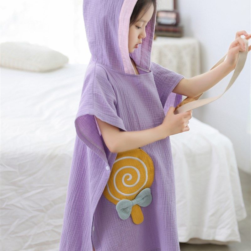 婴儿童浴巾带帽斗篷浴袍宝宝夏季薄款游泳速干洗澡毛巾裹女孩男童,婴童用品,浴巾,淘宝优惠券,粉丝福利购,淘宝优惠卷