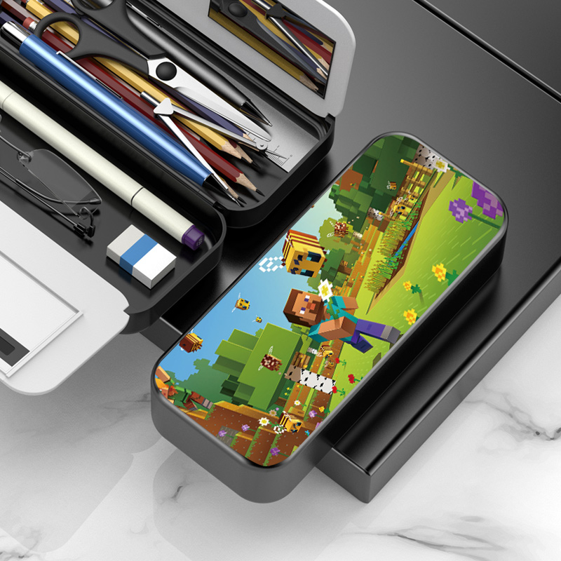 我的世界文具盒小学生铅w笔盒笔袋双层大容量笔盒男女款