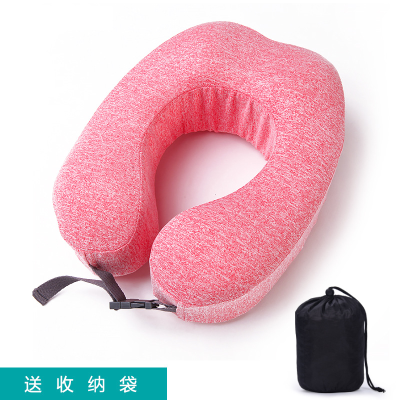 u型枕记忆棉旅行枕飞机三件套u形枕护颈枕可拆Q洗脖子支撑午睡枕