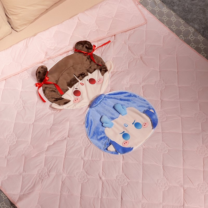 哪吒敖丙抱枕被子k两用折叠毯子二合一办公室汽车载靠枕午睡小枕