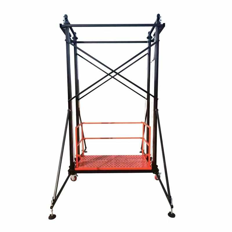 电动脚手架移动升l降机折叠式施工提升多功能遥控升降平台家用装