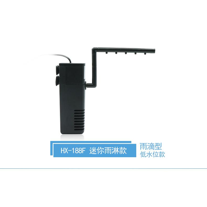 鱼缸过滤器 水族箱三合一增B氧过滤泵 鱼缸三合一过滤器