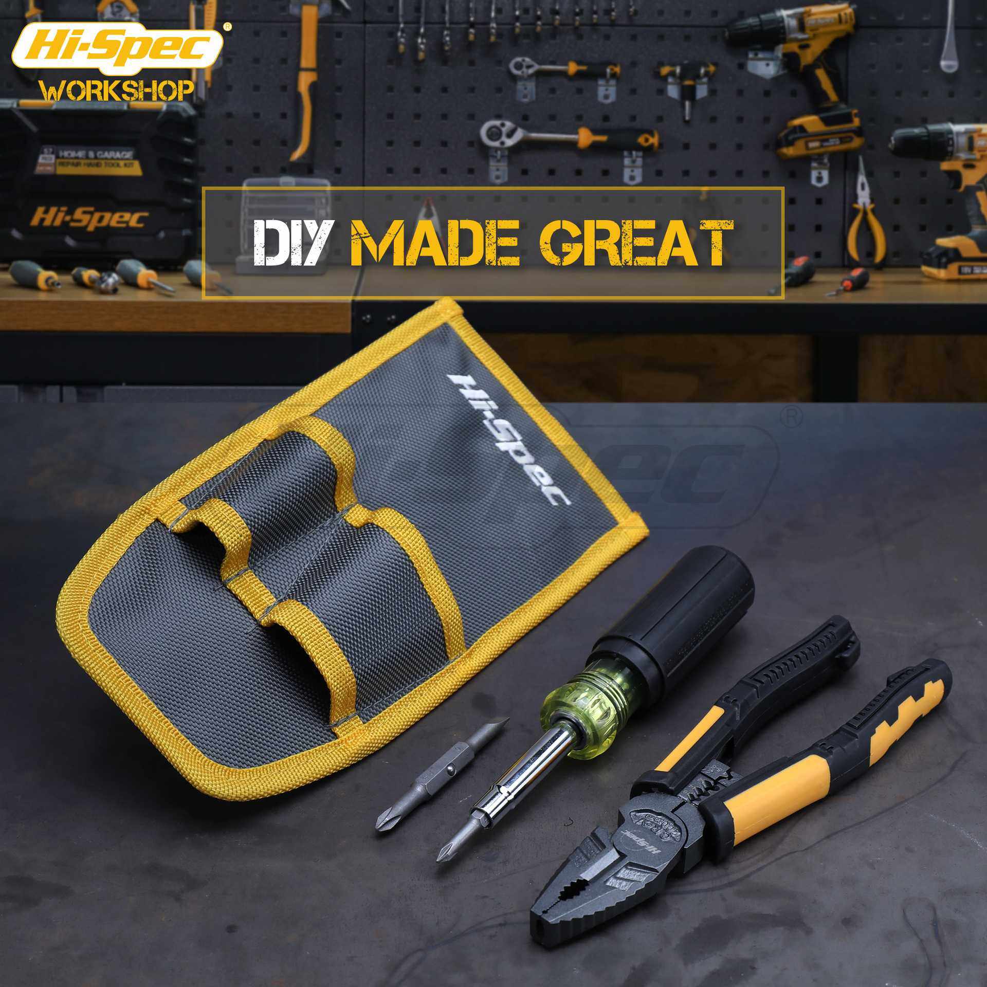 Hi-Spec 2件套电讯工具套装多功能钢丝钳螺丝刀维电子修使用工具