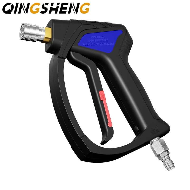 跨境新款高压清洗机洗车水枪5000PSI高压水枪3/8防缠绕进水口