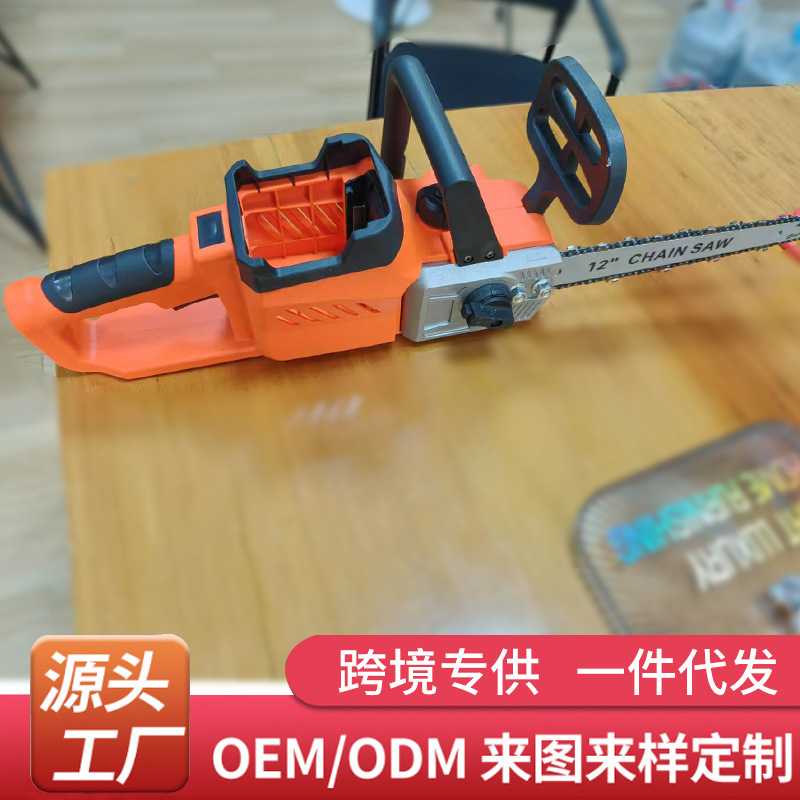 跨境电链锯家用户外锂电池电锯充电式锂木工伐木单手庭森家用园艺