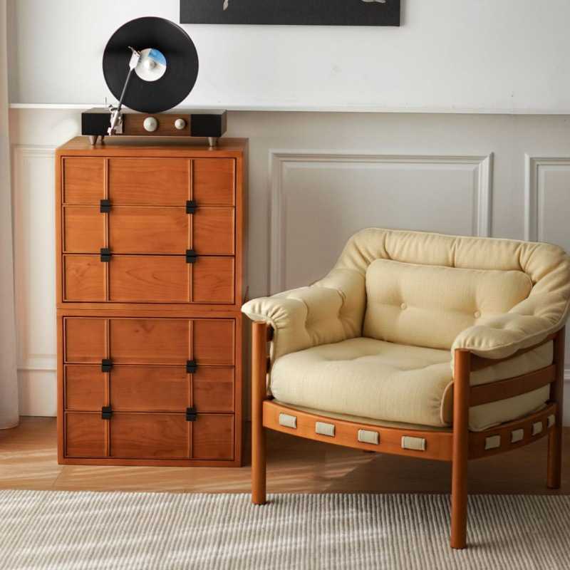 中古简约斗柜棋盘模块柜方形落地卧室家用现代储物床头客厅柜组合