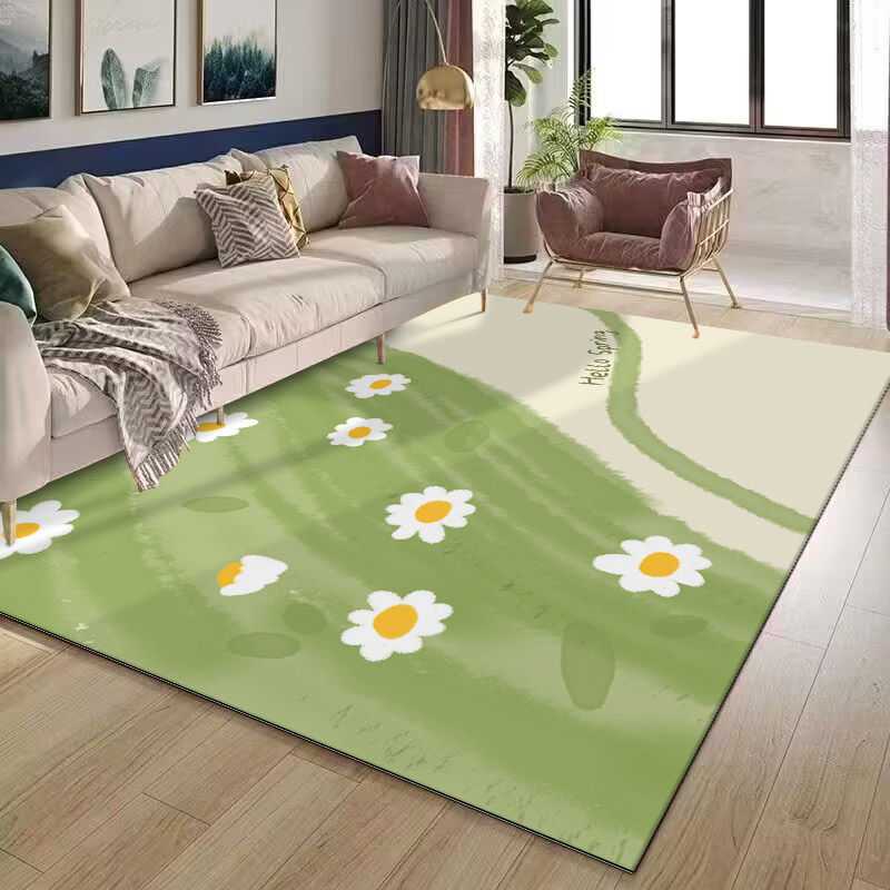 ins风高级感客厅地毯全铺易打理防水沙发茶几毯可擦免洗皮革地毯