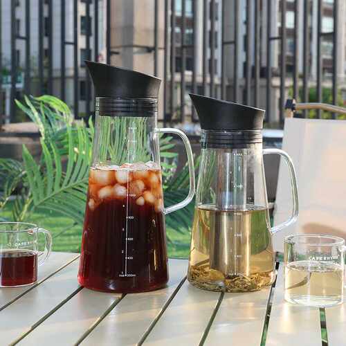 冷翠咖啡壶玻璃家用玻璃冷泡壶果汁果茶冷翠瓶冰滴咖啡器具冷翠杯