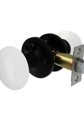 陶瓷门把手美式高档房门浴室锁白色陶瓷室内门锁white door knob