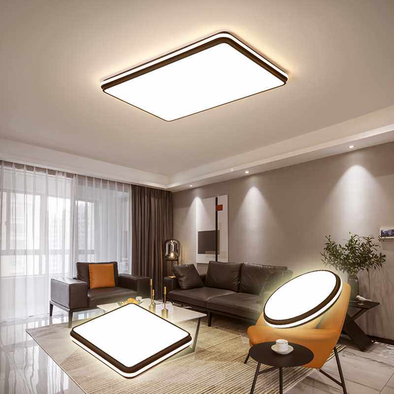 2021新款led客厅吸顶灯现代简约大气长方形创意卧室餐厅灯具套餐