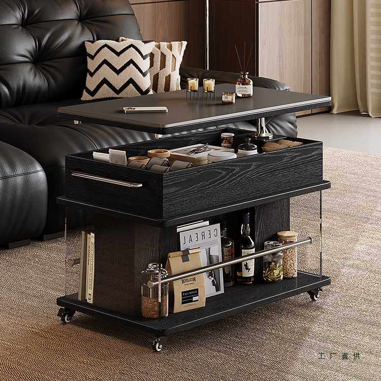 卡尔适可移动升降茶几沙发边几客厅家用中古边几小推车置物架,电子元器件市场,其它元器件,淘宝优惠券,粉丝福利购,淘宝优惠卷