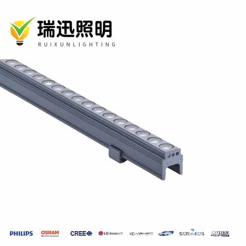 厂家直销12W户外防水LED线条灯 DMX512外控七彩楼体建筑轮廓灯