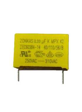 ZONKAS金属膜电容器安规电容X2电容直插MPK334K275VACP15L3.5