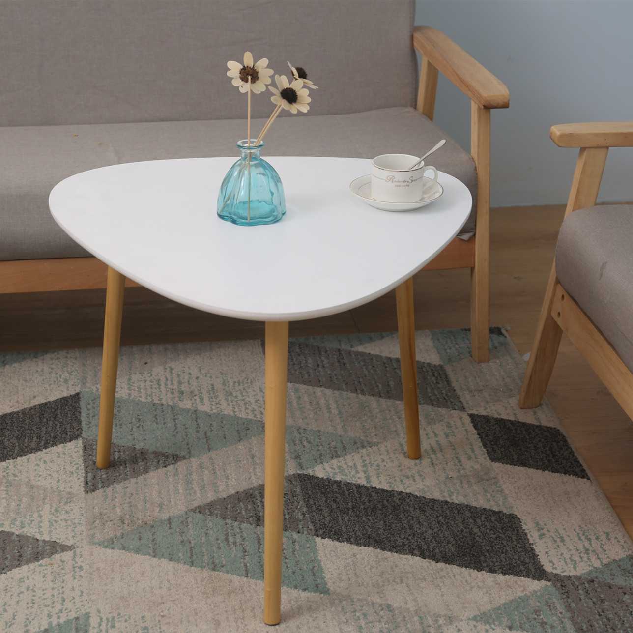 北欧小茶几迷你边桌简约沙发边几三角桌卧室小茶几简易角几小圆桌