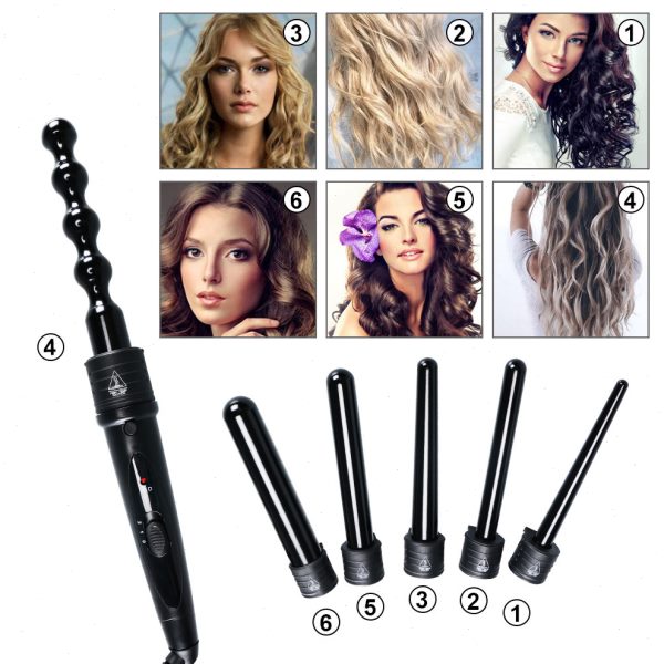 6合1多功能可换头卷发器陶瓷卷发棒自动陶瓷卷发器卷发棒