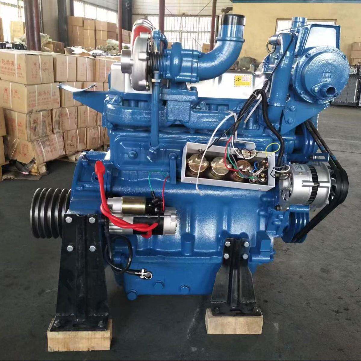 106马力船用柴油机C2000-2400转配海淡水热交换器发电机大功率