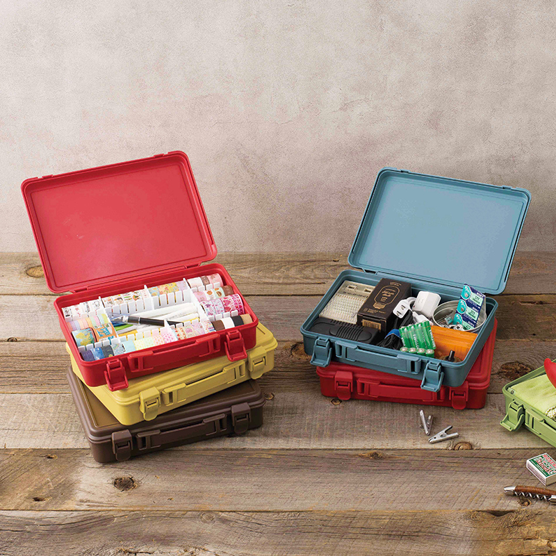 日本天马株式会社手提收纳箱塑料工具箱画箱首饰针线盒杂物零件盒