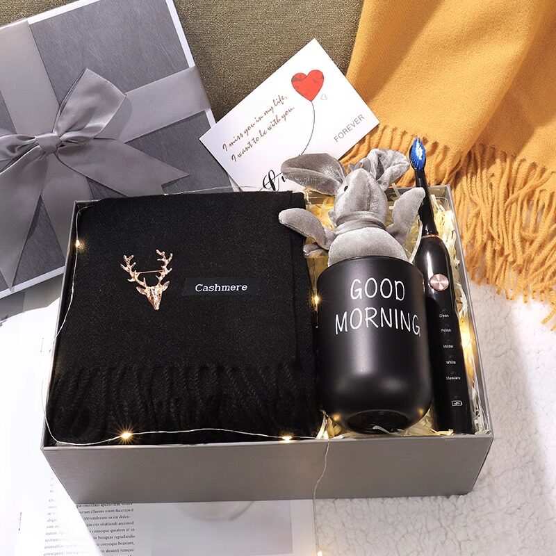 生日礼物男生送给男友朋友老公实用的高档男士围巾礼盒情人节惊喜