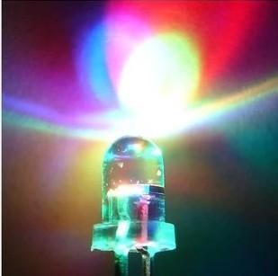 5mm 七彩快闪 LED多彩彩色灯珠 闪灯快速闪灯自动闪烁 发光二极管