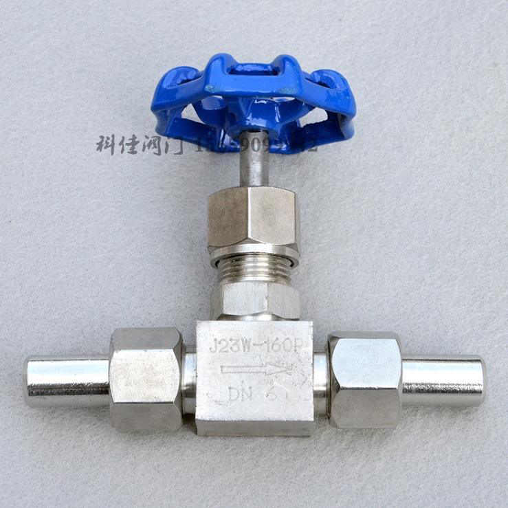 304不锈钢J21W/J23W-160P针型阀外螺纹活接焊接针型阀截止阀4/6分