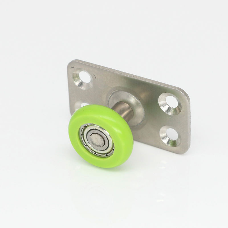 不锈钢移门定位器铝合金移门下导轮推拉门限位器止摆器导向轮25mm