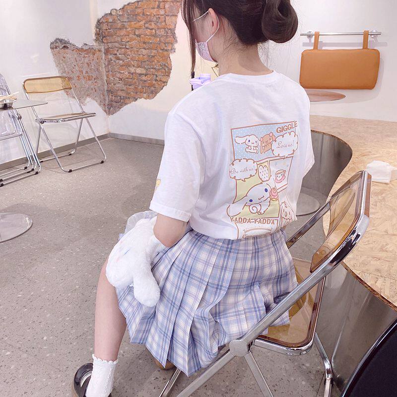 玉桂狗t恤可爱软妹jk上衣 日系少女库洛米印花百搭宽松学生短袖棉