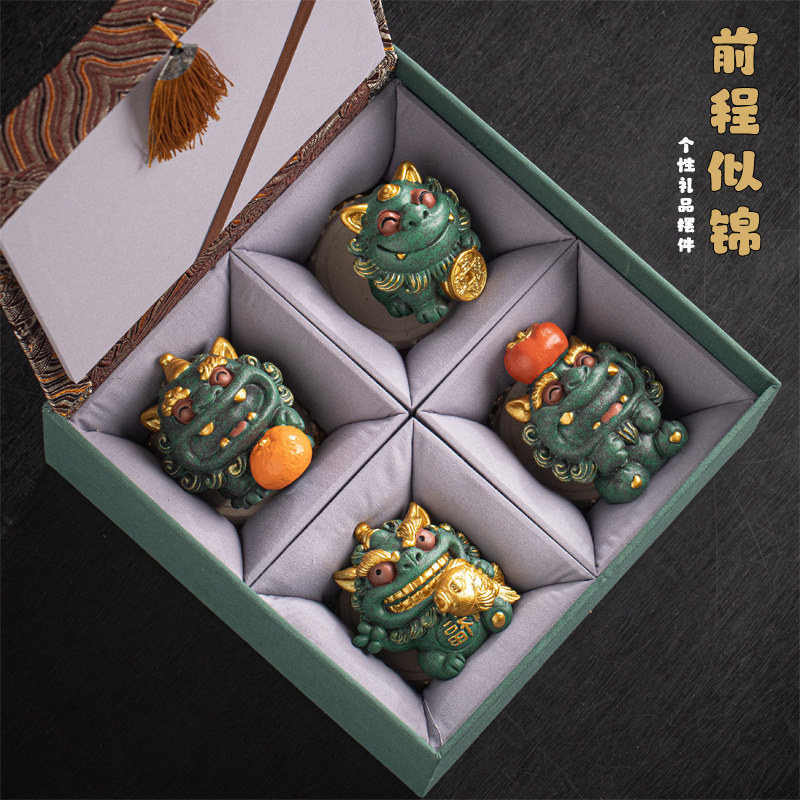 新中式创意招财貔貅高级感小众轻奢家居客厅桌面摆件特色工艺礼品