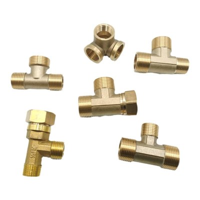 大通径流量铜活接双内丝弯头外丝活动三通45度弯头异径变径4分6分