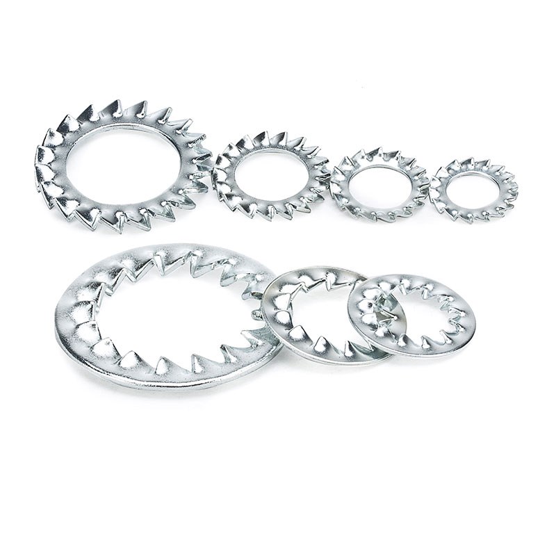 铁外锯齿锁紧垫圈垫片 内锯齿止退垫片止动垫圈防松垫片金属垫片