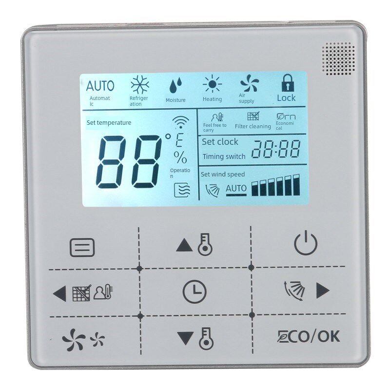 适用于美的KJR-90D/BK中央空调控制面板多联机通用线控器温控开关