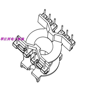 PQ3230电源磁芯骨架PQ3230磁芯骨架立式 6针 1十套一包 3230