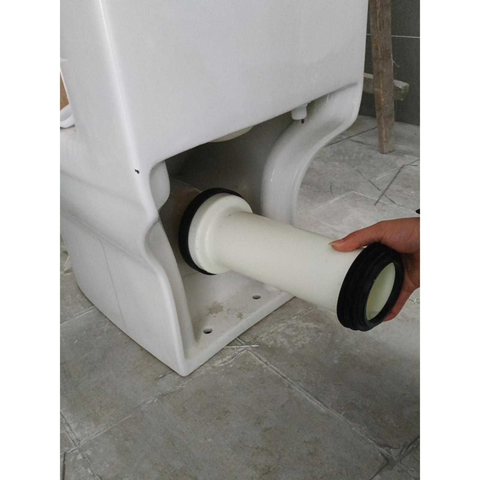 墙排马桶连接管后排水下水管壁挂式坐便排污连接器密封圈加长配件