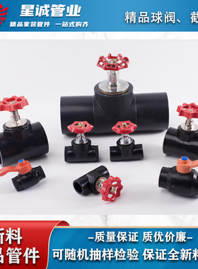 PE升降式截止阀4分20pe水管阀门6分25闸阀开关手柄排气管材配件